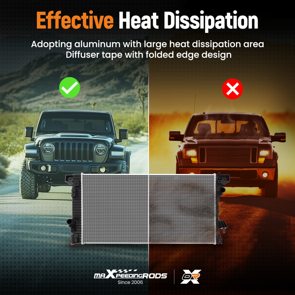 Aluminum Core Radiator compatible for Buick Cascada compatible for Chevy Cruze 1.4L 1.8L GM3010574