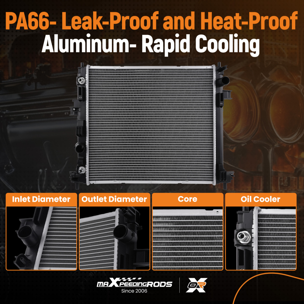 Aluminum Cooling Radiator compatible for Chevrolet Camaro 2016-2020 GM3010586 AT/MT