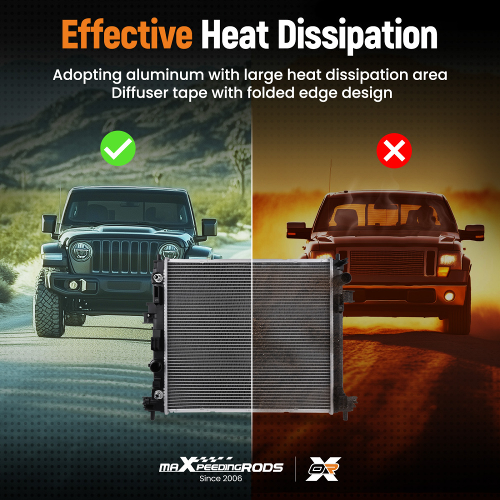 Aluminum Cooling Radiator compatible for Chevrolet Camaro 2016-2020 GM3010586 AT/MT