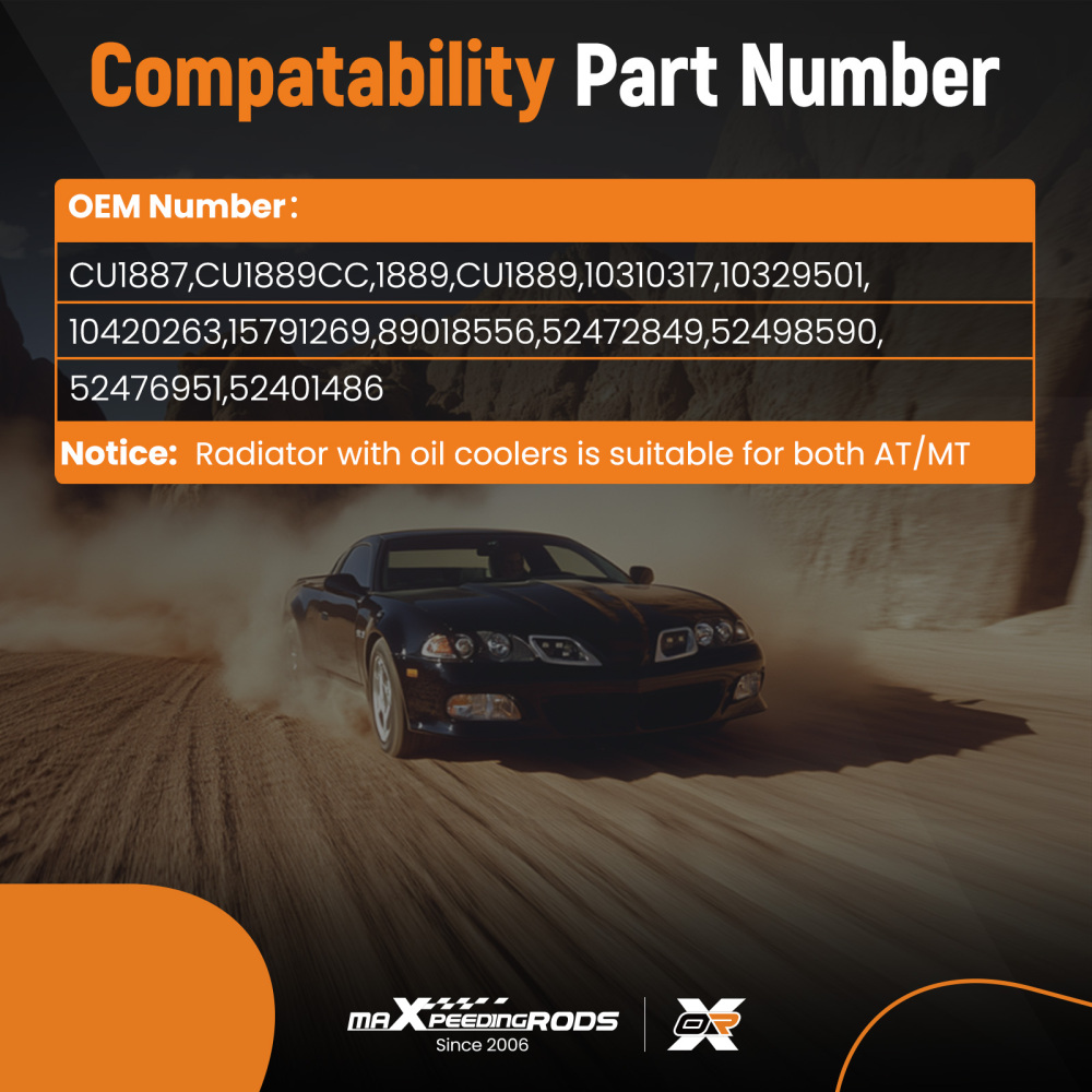 Radiator compatible for Buick Century 3.1L 1997 - 1999 compatible for Chevrolet Venture 3.4L 1997