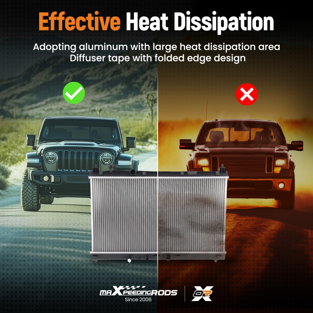 Aluminum Core Radiator compatible for Honda City 2015-2019 DPI13451 Single Row MT