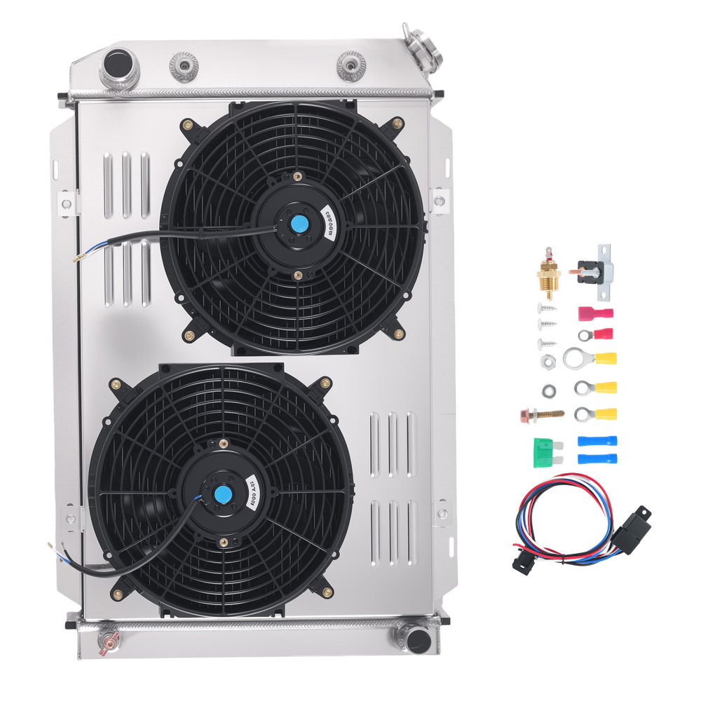 3 Row Aluminum Radiator Shroud Fan compatible for Ford Fairmont Futura 1980-1983 CC138