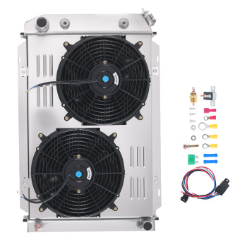 3 Row Aluminum Radiator Shroud Fan compatible for Ford Fairmont Futura 1980-1983 CC138