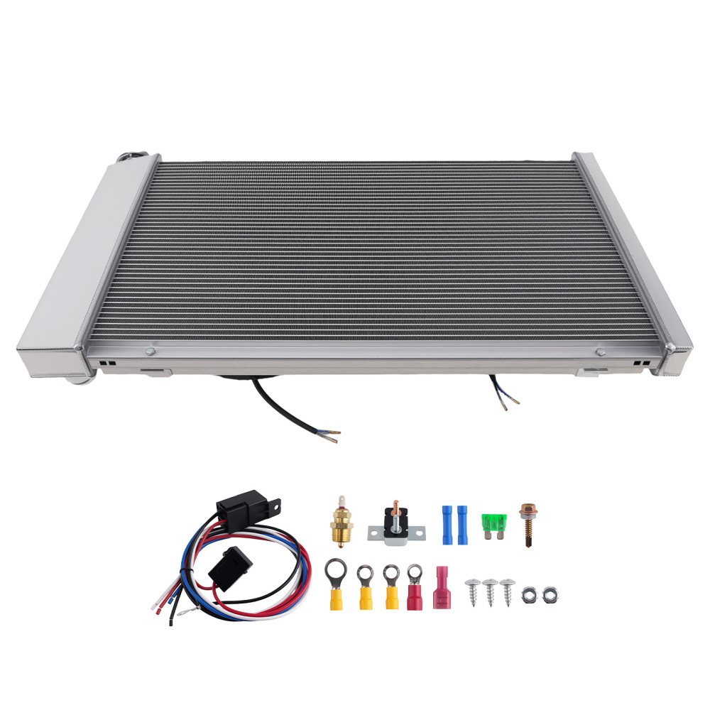 3 Row Radiator compatible for Buick Estate Wagon/Compatible for Regal 5.7L 1973-1979 CU161 Cross Flow