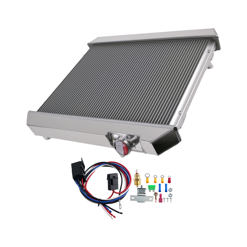 3-Row Aluminum Radiator compatible for Oldsmobile F85 3.7L-6.6L 1964-65 284