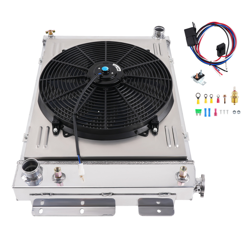 3-Row AT Cooling System compatible for Chevrolet Camaro V8 1967-1969 AE370 Cross Flow