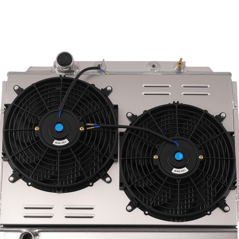 3 Row Aluminum Radiator compatible for Ford Mustang V8 4.7L/5.0L 1968-1969 compatible for Mercury Cougar