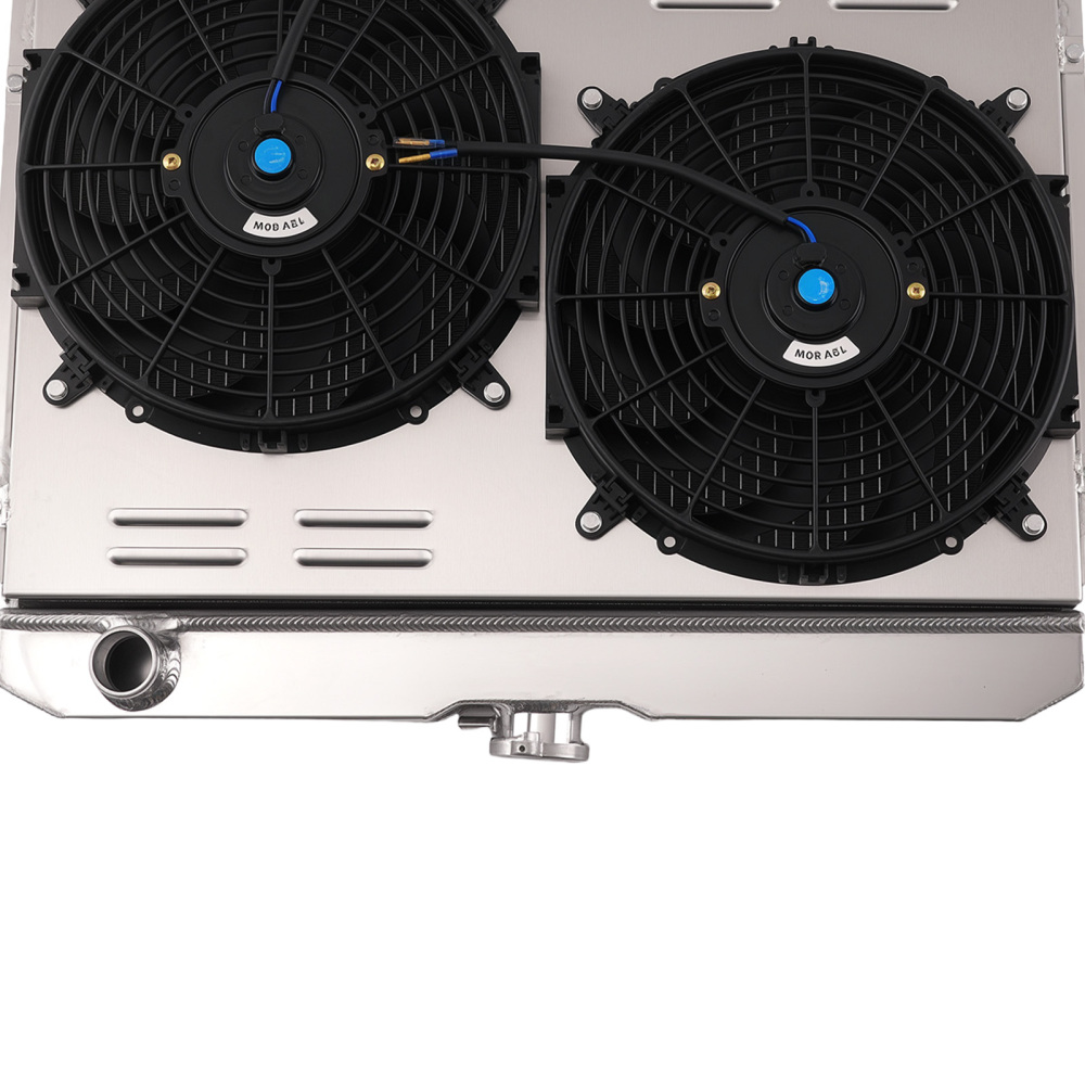 3 Row Aluminum Radiator compatible for Ford Mustang V8 4.7L/5.0L 1968-1969 compatible for Mercury Cougar