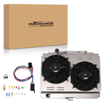 3 Row Aluminum Radiator compatible for Ford Mustang V8 4.7L/5.0L 1968-1969 compatible for Mercury Cougar