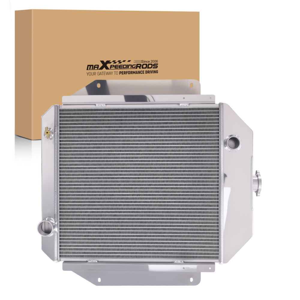 Aluminum Cooling Radiator compatible for Ford F-100 F-250 3.9L 4.9L 1970-1979