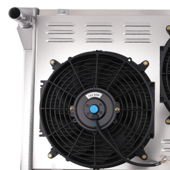 3 Row Aluminum Radiator Shroud Fan compatible for Chevrolet Corvette V8 5.0L 5.7L 1977-1982