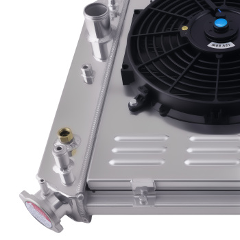 3-Row Aluminum Radiator Shroud Fan compatible for Chevrolet Camaro 5.0L 1985-1986 DPI951