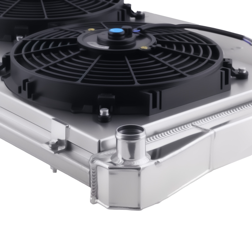 3-Row Aluminum Radiator Shroud Fan compatible for Chevrolet Camaro 5.0L 1985-1986 DPI951