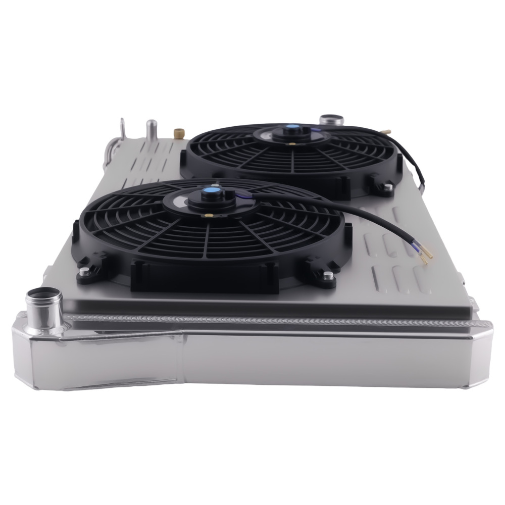 3-Row Aluminum Radiator Shroud Fan compatible for Chevrolet Camaro 5.0L 1985-1986 DPI951