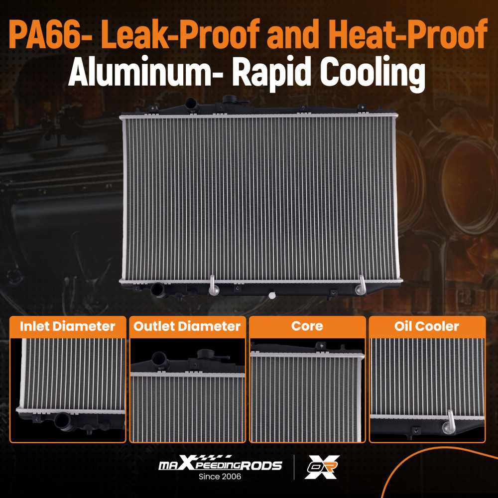 Radiator compatible for Acura TL 07-08 19010RDAA61 19010RDAA62 Aluminum Core Assembly