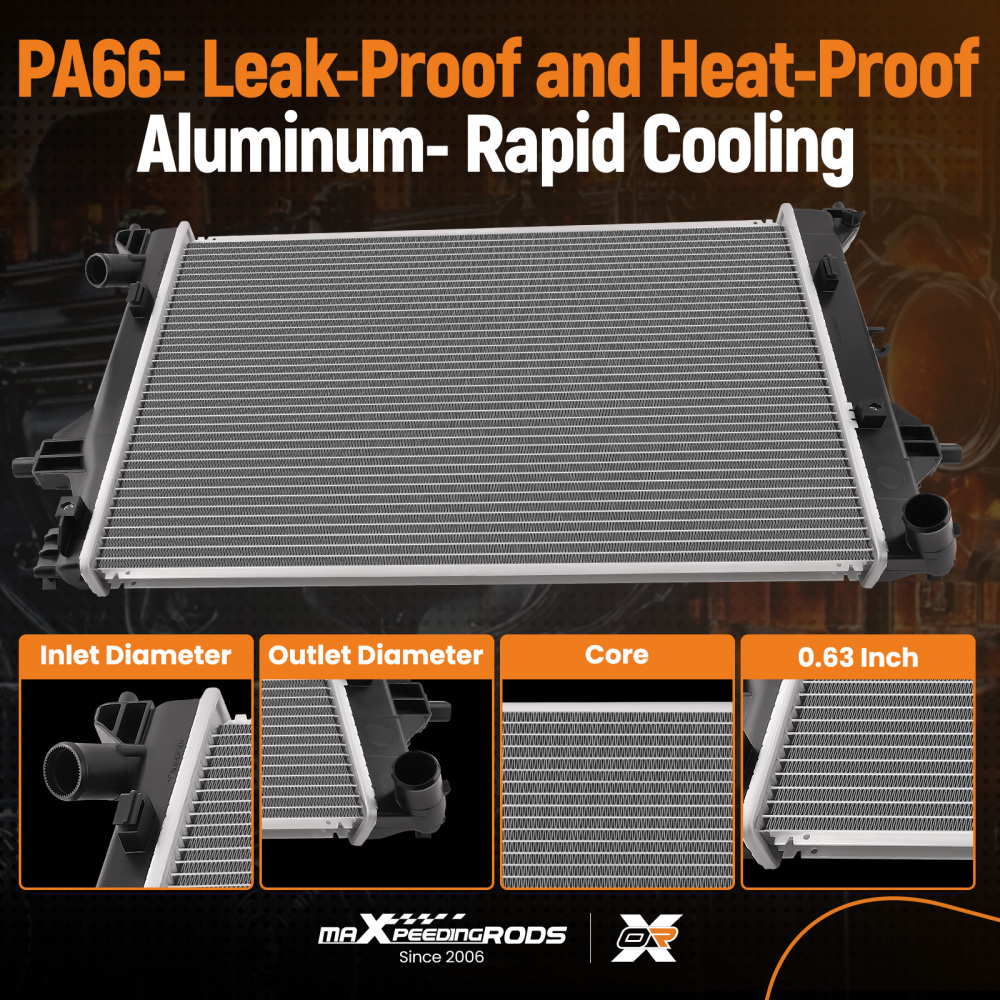 Engine Coolant Radiator Assembly compatible for Hyundai Elantra 2.0L Only 2017-2020 13609