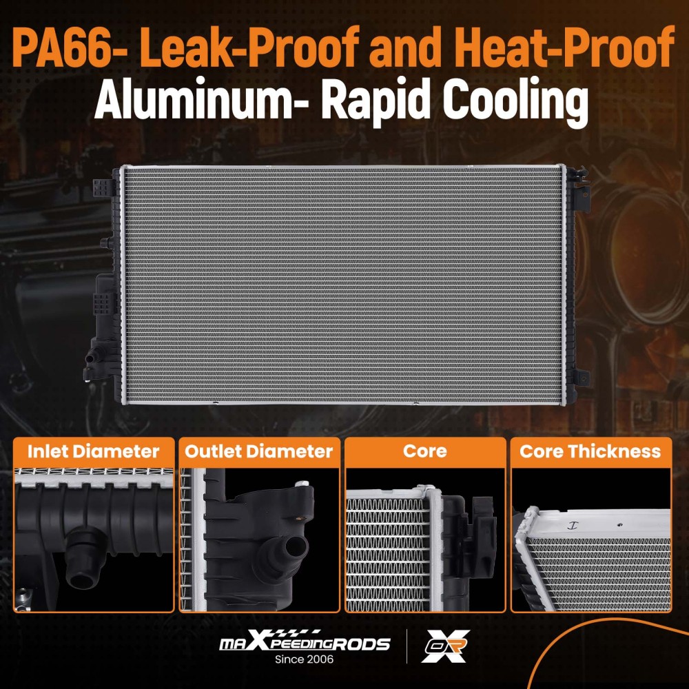 Radiator compatible for Ford F-250 Super Duty 6.7L Turbo Diesel V8 2017-2022 CU13716 13716