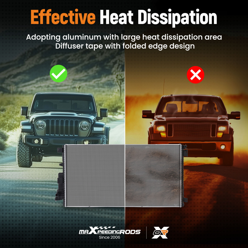 Radiator compatible for Ford F-250 Super Duty 6.7L Turbo Diesel V8 2017-2022 CU13716 13716