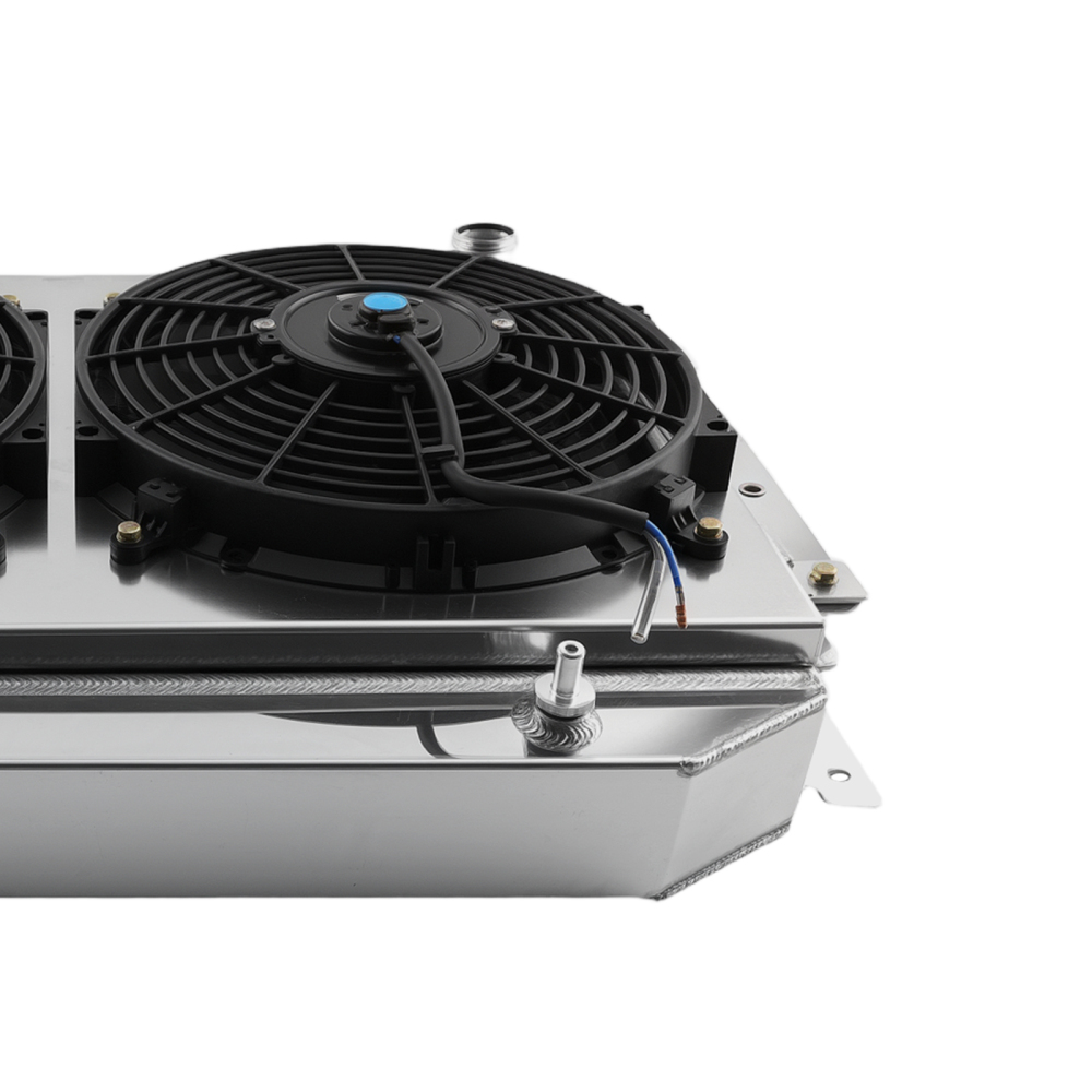 4 Row Aluminum Cooling Radiator Shroud Fan compatible for Holden HQ HJ HX HZ V8 1971-1980