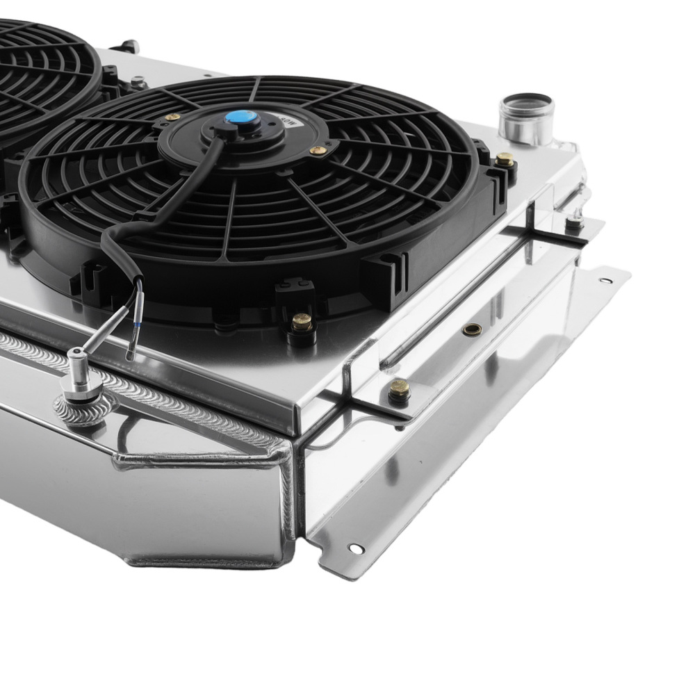 4 Row Aluminum Cooling Radiator Shroud Fan compatible for Holden HQ HJ HX HZ V8 1971-1980