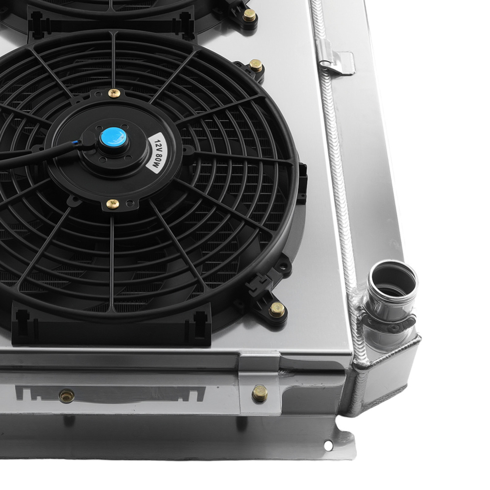 4 Row Aluminum Cooling Radiator Shroud Fan compatible for Holden HQ HJ HX HZ V8 1971-1980