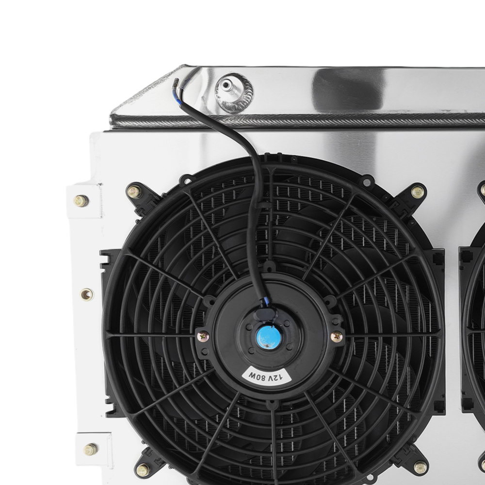 4 Row Aluminum Cooling Radiator Shroud Fan compatible for Holden HQ HJ HX HZ V8 1971-1980