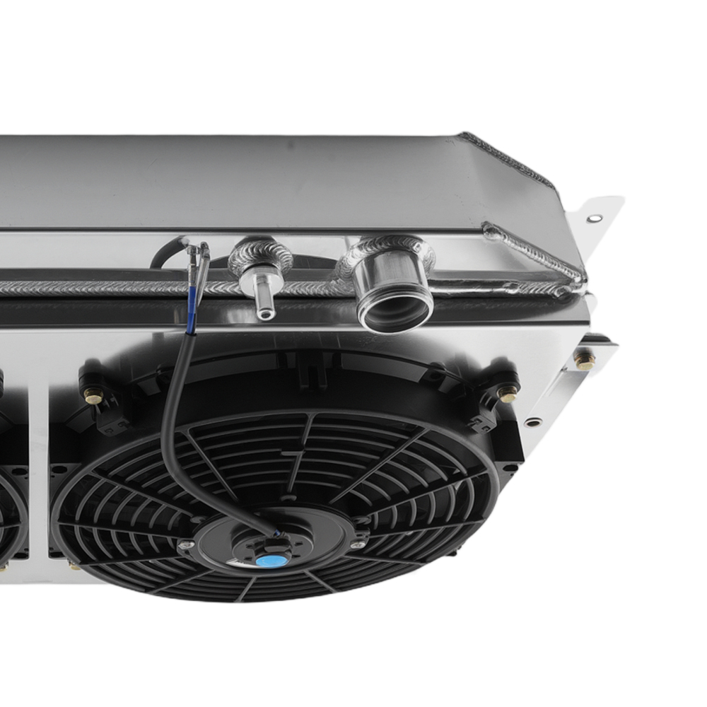 4 Row Aluminum Cooling Radiator Shroud Fan compatible for Holden HQ HJ HX HZ V8 1971-1980