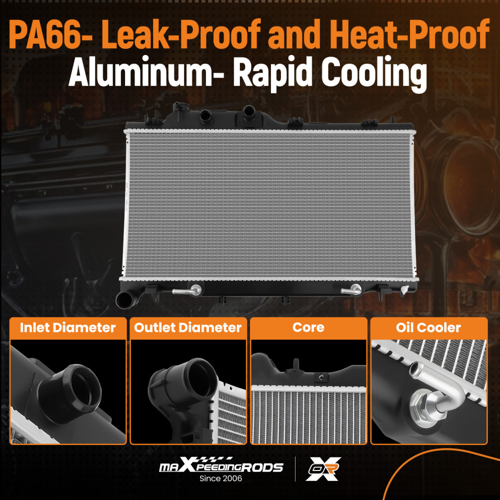 Radiator compatible for Subaru Legacy Outback 3.6L 2015-2019 CU13460 DPI13460 SU3010663