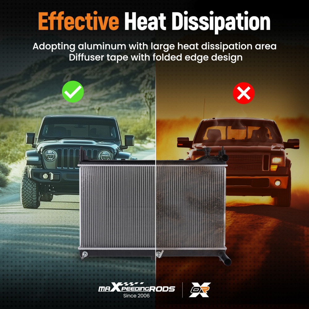 Aluminum Core Radiator compatible for Nissan Murano 3.5L 2015-2021 PR13532A Direct Fit