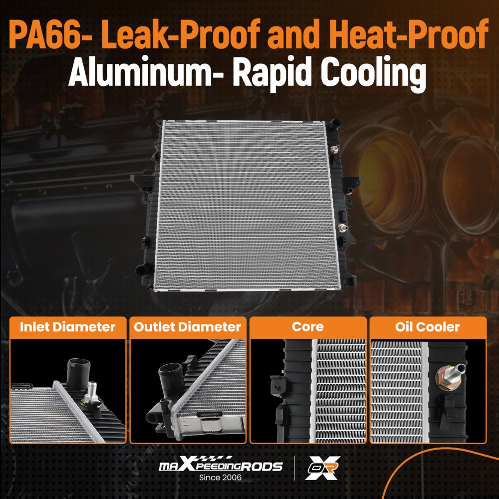 Aluminum Radiator compatible for Land Rover LR3 2005-09 compatible for Range Rover Sport 2006-09 LR021777