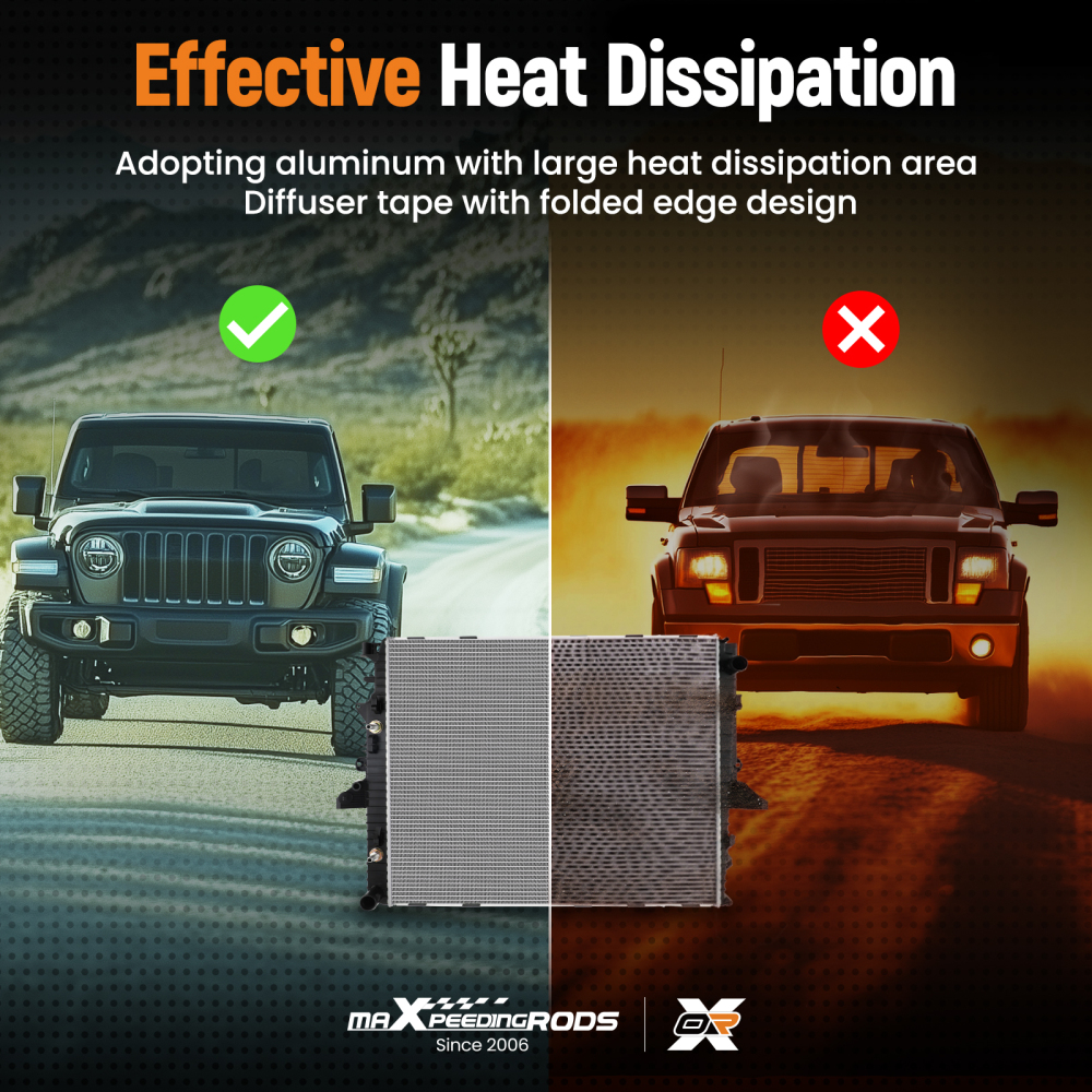 Aluminum Radiator compatible for Land Rover LR3 2005-09 compatible for Range Rover Sport 2006-09 LR021777