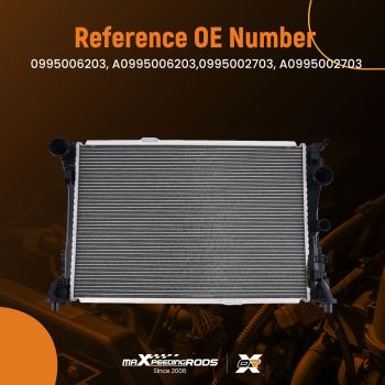 Aluminum Core Radiator compatible for Mercedes C250 SLK250 SLK350 2012-2016 MB3010170
