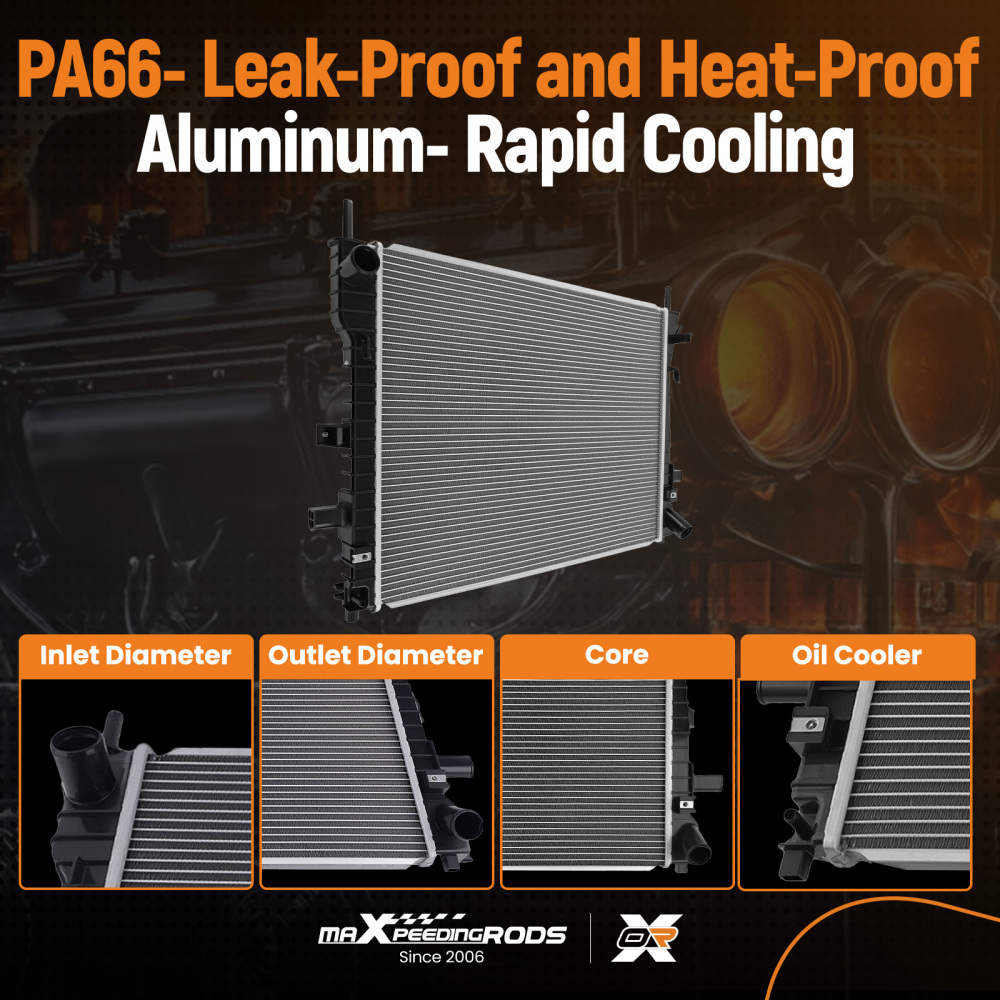 Aluminum Core Radiator compatible for Lincoln Town Car Crown Victoria 4.6L CU2610 2003-2005