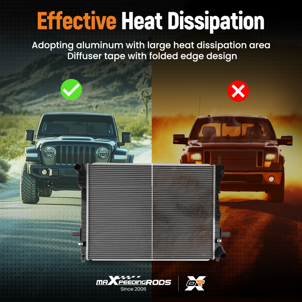 Aluminum Core Radiator compatible for Lincoln Town Car Crown Victoria 4.6L CU2610 2003-2005