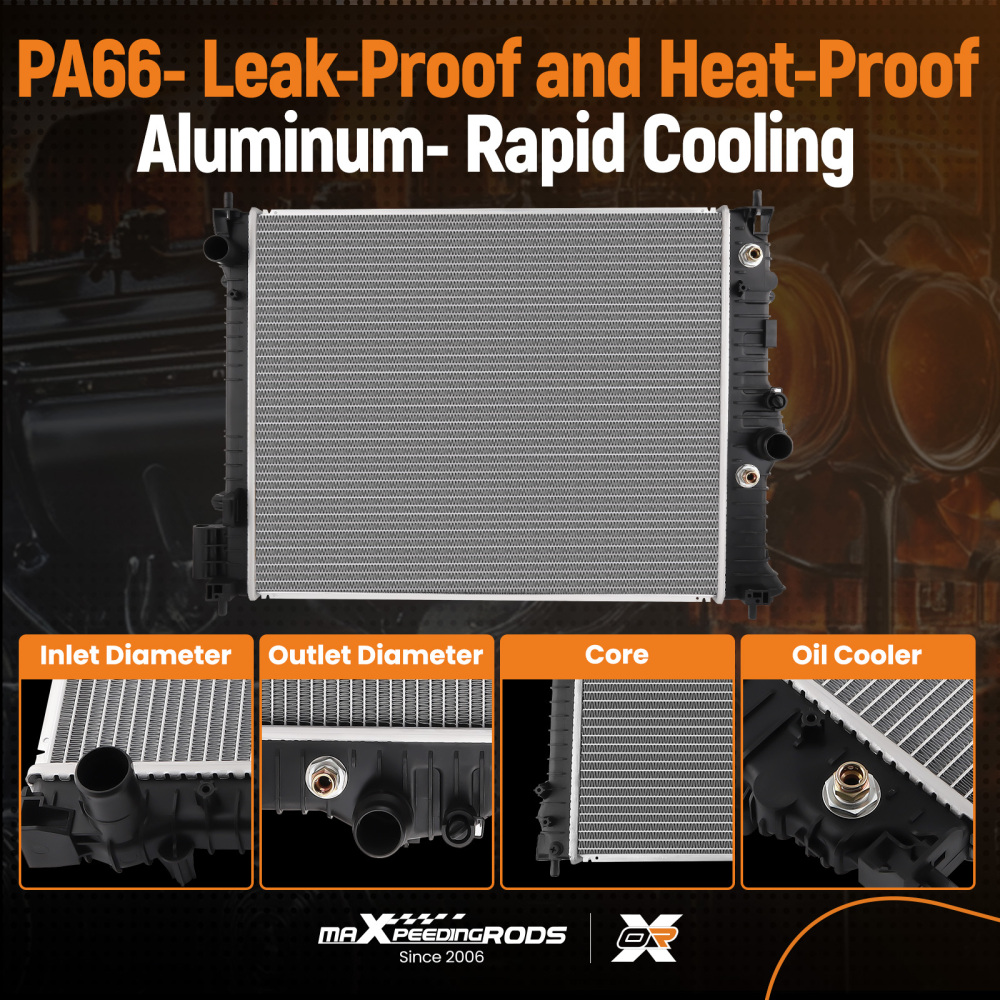 Radiator compatible for Chevrolet Trax 1.4L 2015 - 2020 Vehicle Built in Mexico 8013511