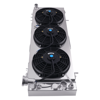 3Row Aluminum Radiator Shroud Fan Assembly compatible for Jeep Cherokee 2.5L 1995-00 CC1193
