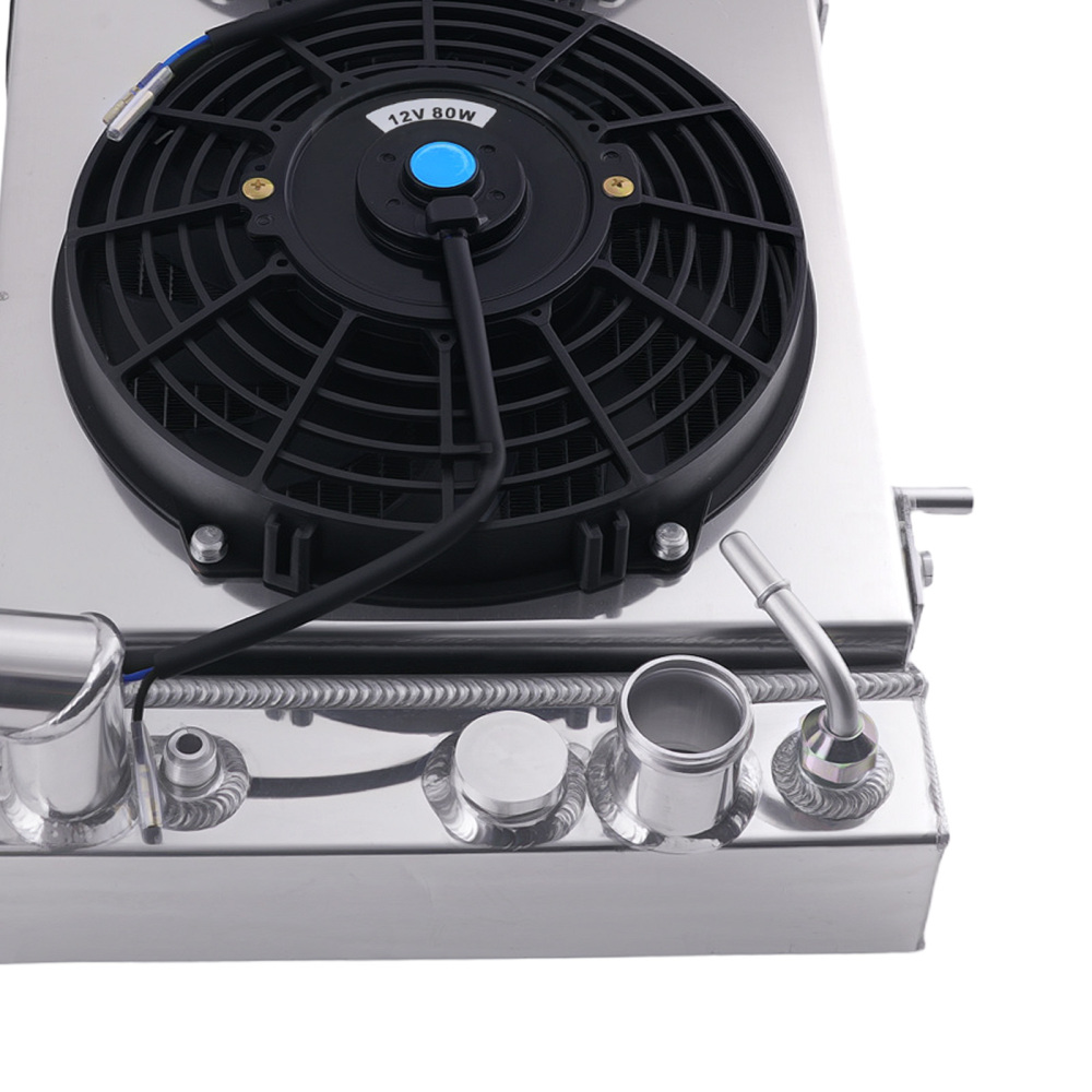 3Row Aluminum Radiator Shroud Fan Assembly compatible for Jeep Cherokee 2.5L 1995-00 CC1193