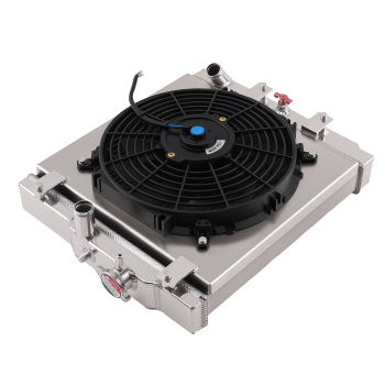 Aluminum Coolant Radiator compatible for Honda Civic EH EJ 1992-2000 MT+Shroud+Fan