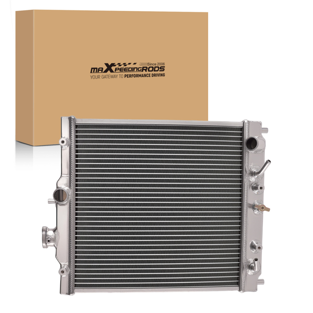 Aluminum Cooling Radiator compatible for Honda Civic 92-00 19010P08003 3Row AT Trans