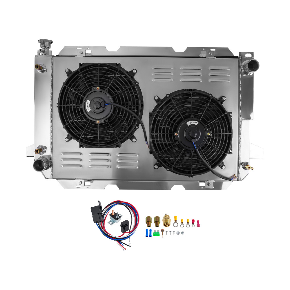 3-Row Aluminum Radiator compatible for Ford F-Series V8 Engine 1983-1997 SPTCU1451 AT