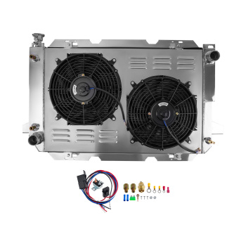 3-Row Aluminum Radiator compatible for Ford F-Series V8 Engine 1983-1997 SPTCU1451 AT