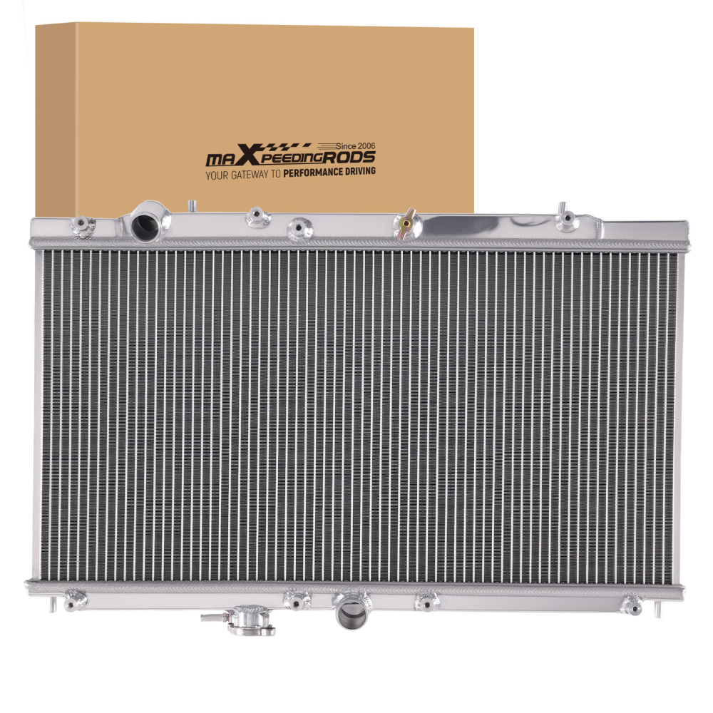2 Row Aluminum Cooling Radiator compatible for Honda Prelude 97-01 2.2L Manual RAD1494