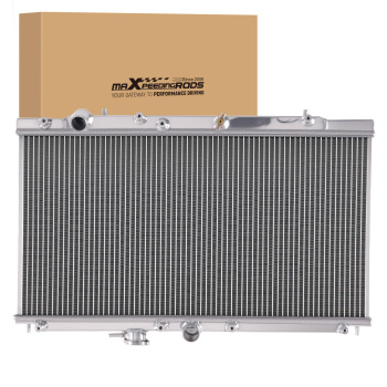 2 Row Aluminum Cooling Radiator compatible for Honda Prelude 97-01 2.2L Manual RAD1494