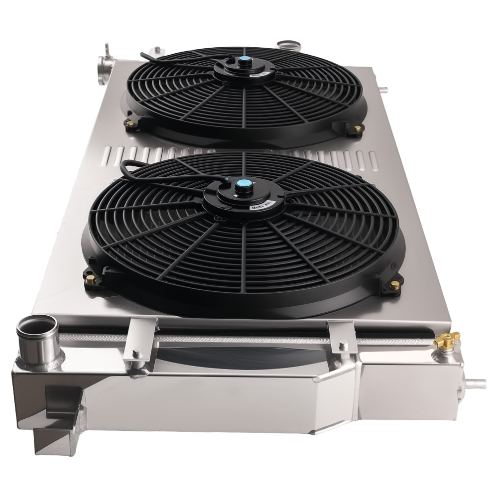 4 Row Aluminum Radiator Shroud Fan compatible for Dodge Ram 2500/3500 5.9L 1994-2002 MC1553