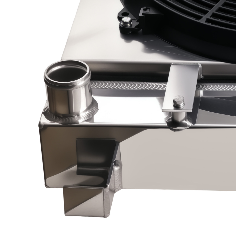 4 Row Aluminum Radiator Shroud Fan compatible for Dodge Ram 2500/3500 5.9L 1994-2002 MC1553