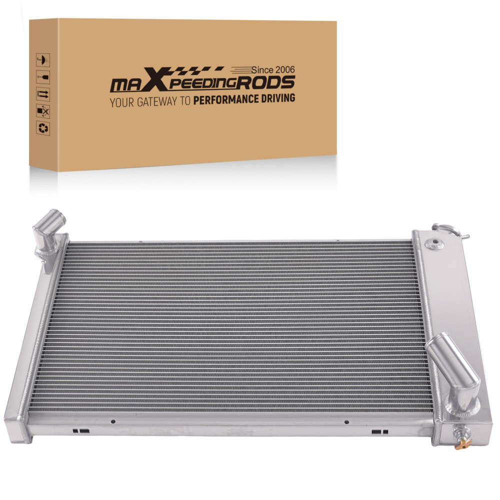 3 Row Aluminum Engine Radiator compatible for Chevy Corvette V8 5.7L 1969-1972 AT CC1655