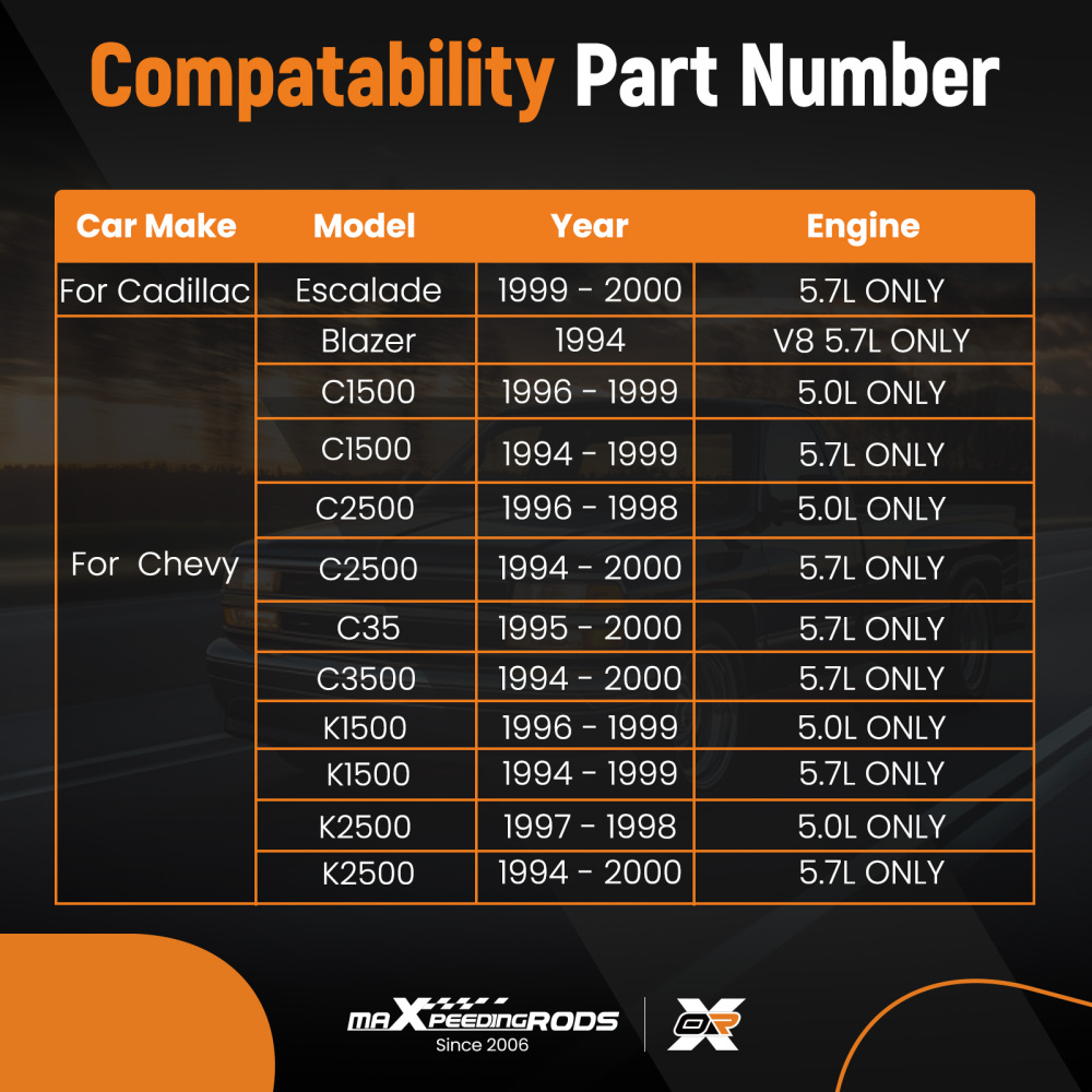 Direct Replacement Radiator compatible for Chevy GMC Full Size Pickup 5.0L 5.7L 1992-2000