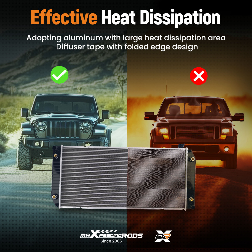 Direct Replacement Radiator compatible for Chevy GMC Full Size Pickup 5.0L 5.7L 1992-2000