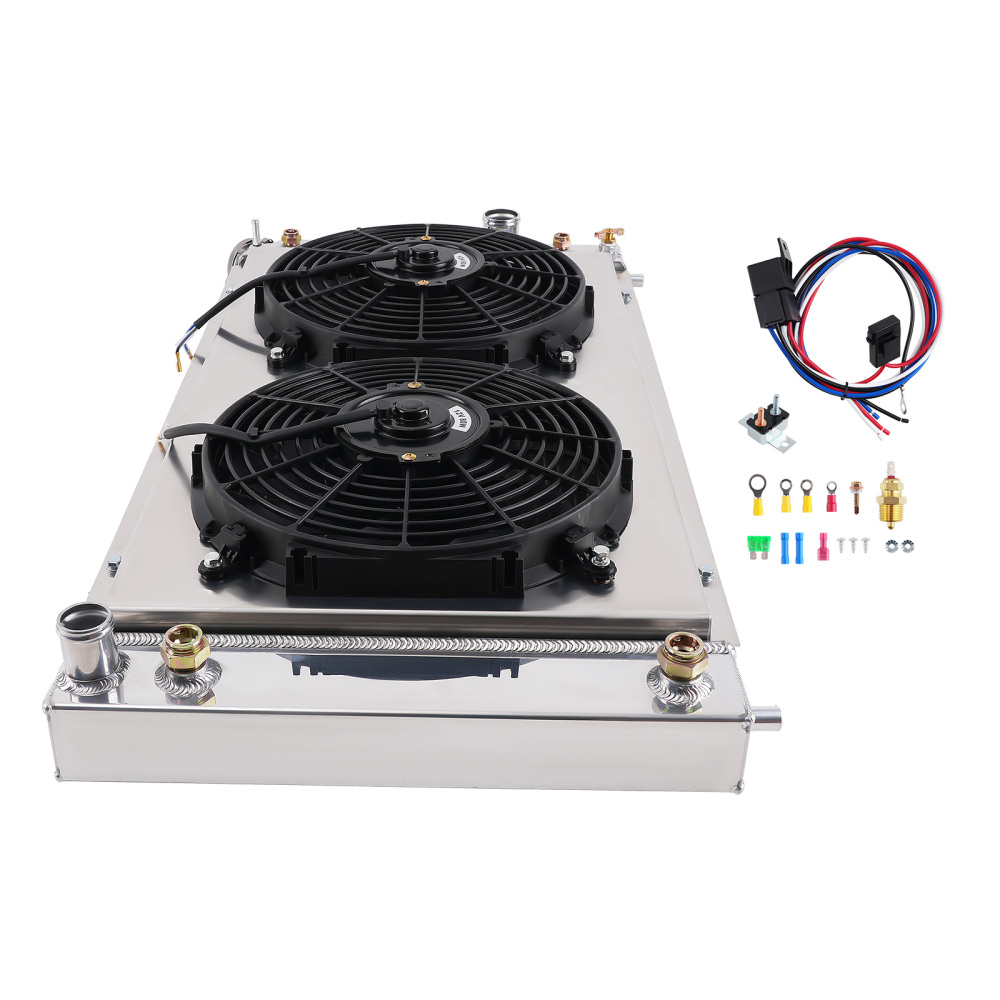 3 Row Radiator compatible for Chevy Blazer S10 compatible for GMC Jimmy 4.3L V6 1996-2005 8524729640 Flow