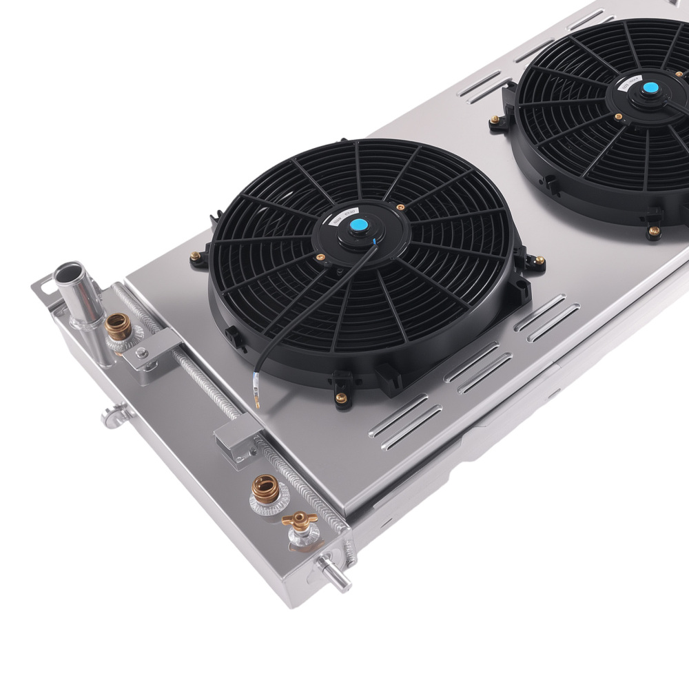 3 Row Aluminum Radiator Shroud Fan compatible for Chevy Silverado 4.8L 5.3L 6.0L 99-14 2370